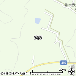 兵庫県洲本市中川原町（安坂）周辺の地図