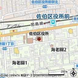 広島県広島市佐伯区周辺の地図
