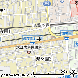 ジョリーパスタ広島楽々園店周辺の地図