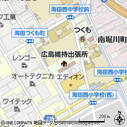 広島県安芸郡海田町南つくも町7周辺の地図