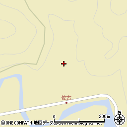 山口県萩市川上佐古周辺の地図