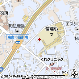 近畿中央ヤクルト販売株式会社泉南センター周辺の地図