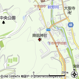 降釼神社周辺の地図
