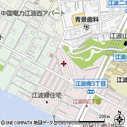 広島県広島市中区江波南3丁目4周辺の地図