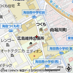 広島県安芸郡海田町南つくも町周辺の地図