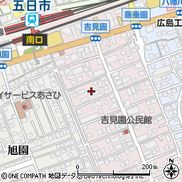 広島県広島市佐伯区吉見園6周辺の地図