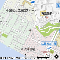 広島江波栄町郵便局 ＡＴＭ周辺の地図