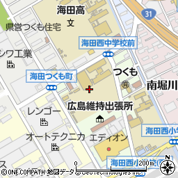 広島県安芸郡海田町南つくも町2周辺の地図