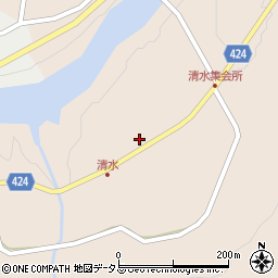 三重県多気郡大台町清滝615周辺の地図