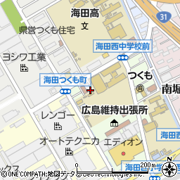 広島県安芸郡海田町南つくも町5-2周辺の地図