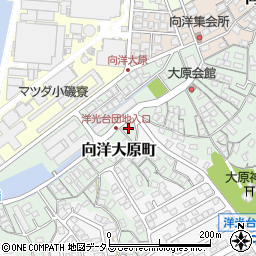 広島県広島市南区向洋大原町13周辺の地図