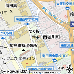 広島県安芸郡海田町南つくも町11周辺の地図
