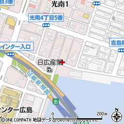 広島県広島市中区光南4丁目周辺の地図
