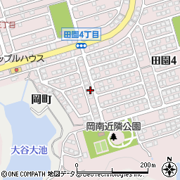 奈良県五條市田園4丁目44周辺の地図