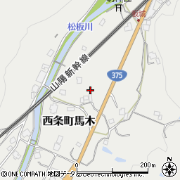 広島県東広島市西条町馬木943周辺の地図