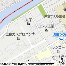 広島ガス株式会社　海田基地周辺の地図