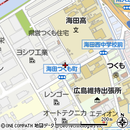 広島県安芸郡海田町つくも町5周辺の地図