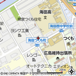 セブンイレブン広島海田つくも町店周辺の地図