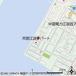 市営江波第三アパート周辺の地図