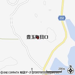 長崎県対馬市豊玉町貝口周辺の地図
