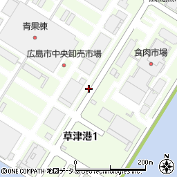 広島県広島市西区草津港周辺の地図