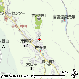奈良県吉野町（吉野郡）吉野山周辺の地図
