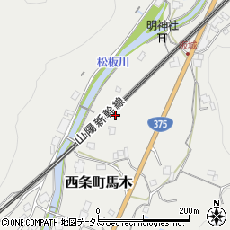 広島県東広島市西条町馬木947周辺の地図