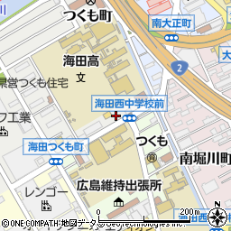 広島県安芸郡海田町つくも町6周辺の地図