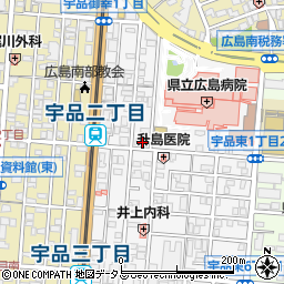 タイムズ宇品神田駐車場周辺の地図