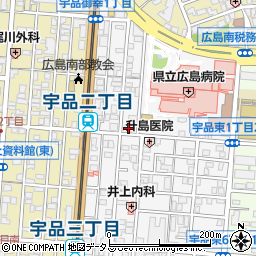 新広島ヤクルト販売株式会社　宇品センター周辺の地図