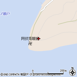 阿伏兎灯台周辺の地図