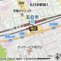 五日市駅南口周辺の地図