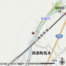 広島県東広島市西条町馬木1372周辺の地図