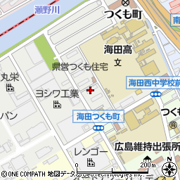 広島県安芸郡海田町つくも町4周辺の地図