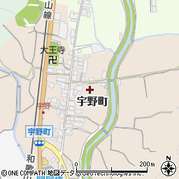 奈良県五條市宇野町周辺の地図