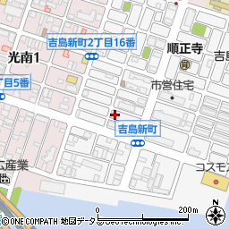 県営吉島住宅１６号館周辺の地図