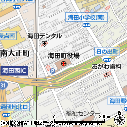 海田町役場　建設部上下水道課業務係周辺の地図