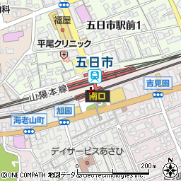 広島県広島市佐伯区周辺の地図