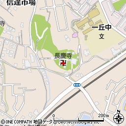 長慶寺周辺の地図