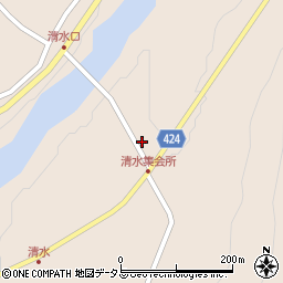 三重県多気郡大台町清滝542周辺の地図