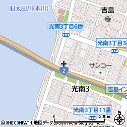 稲田塗料株式会社　広島営業所周辺の地図