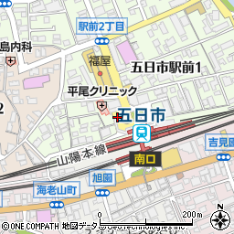 五日市駅北口周辺の地図