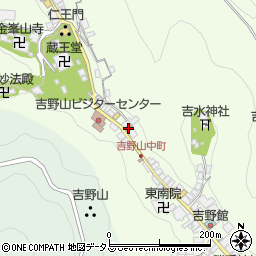 吉野山郵便局 ＡＴＭ周辺の地図