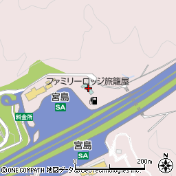 ファミリーロッジ旅籠屋・宮島ＳＡ店周辺の地図