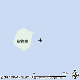 宿祢島周辺の地図