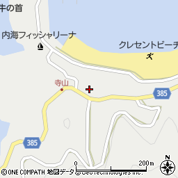 広島県福山市内海町辛周辺の地図
