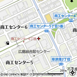 広島県広島市西区商工センター周辺の地図