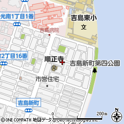 市営吉島ブロック住宅８号棟周辺の地図