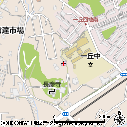 長慶寺文化会館周辺の地図