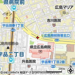 県病院前周辺の地図